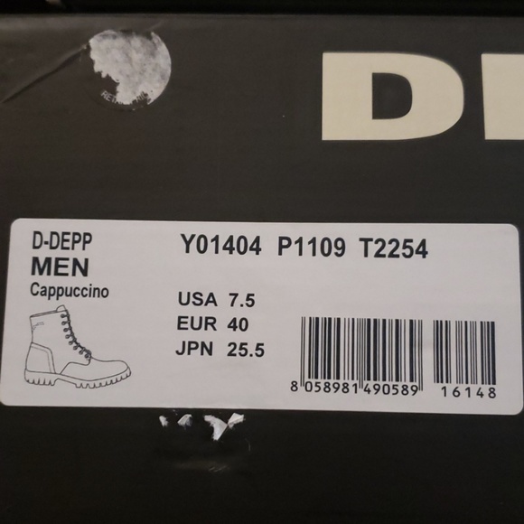 Diesel Men's D-Depp Winter Boot Cappuccino Leather - Picture 4 of 5